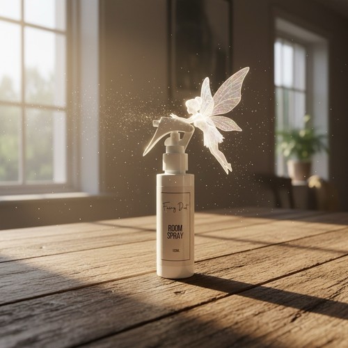 Room spray freshens carpets - room,
