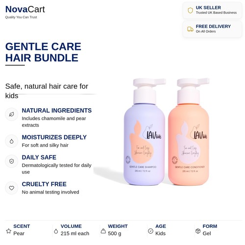 Natural kids hair care - -, pear