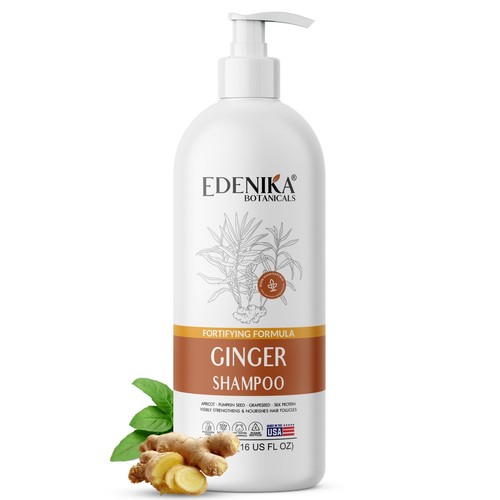Edenika ginger shampoo - ginger, biotin